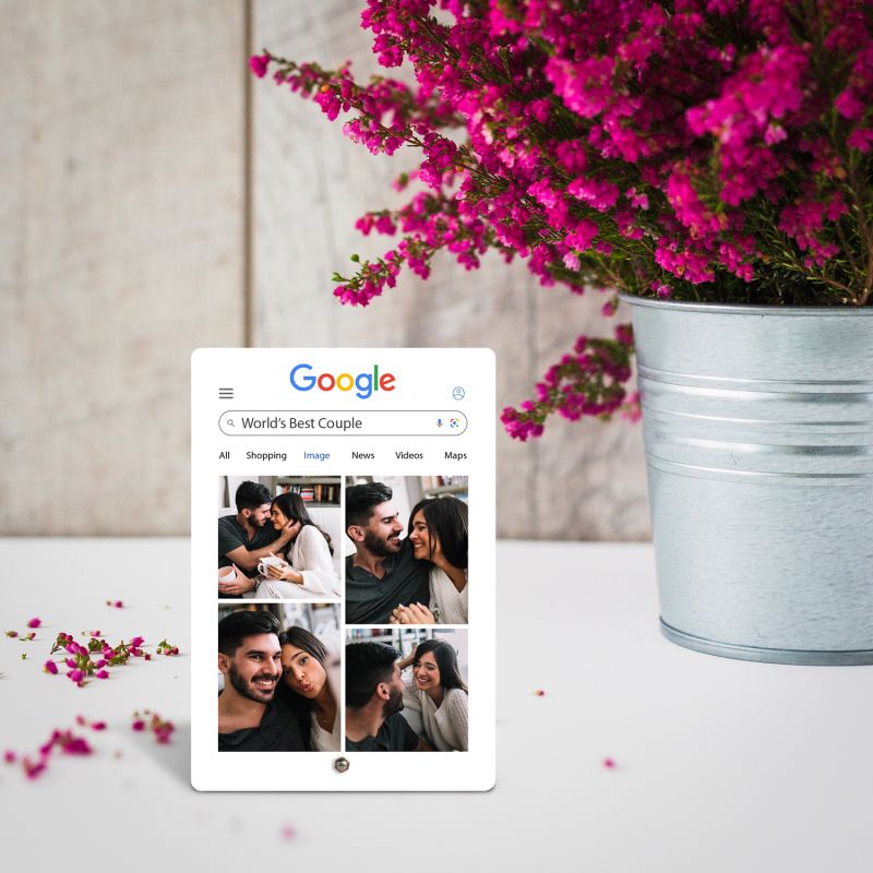 Personalized Google Page Photo Frame Gift for Friend, Partner, Parents Birthday Gift For Someone Special Best Gift For Couple